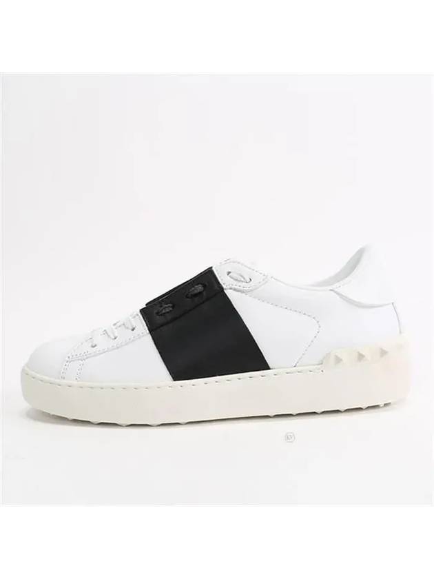 Hidden Open Low Top Sneakers White Black - VALENTINO - BALAAN 3