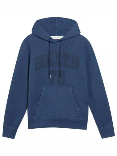 Journey Collection Hoodie Blue GMP01224 P000818 - GOLDEN GOOSE - BALAAN 1