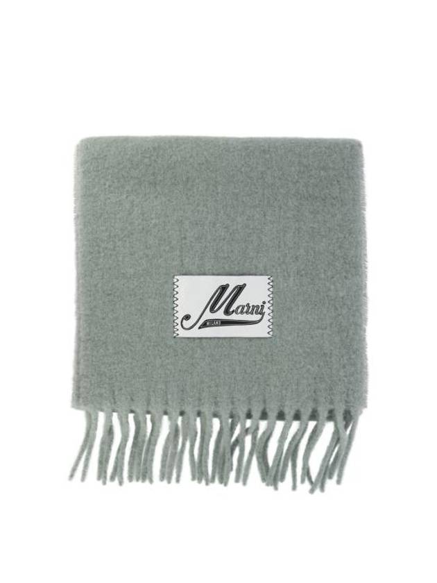 Alpaca Wool Muffler Green - MARNI - BALAAN 1