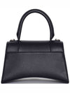 Hourgrass Grained Calfskin Small Shoulder Bag Black - BALENCIAGA - BALAAN 5