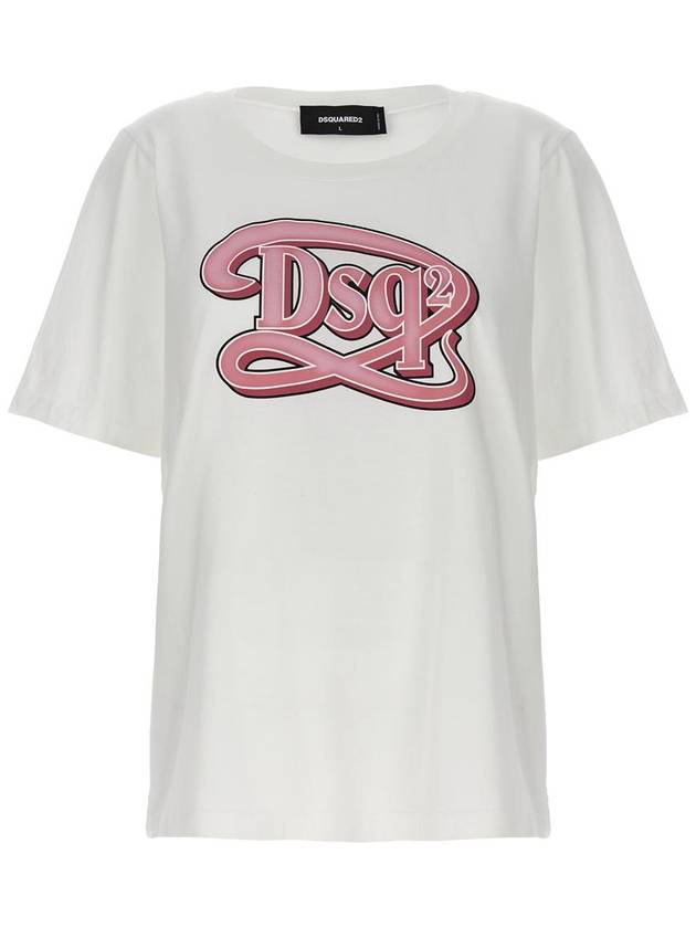 Short Sleeve T-Shirt S72GD0518S24668100 White - DSQUARED2 - BALAAN 2