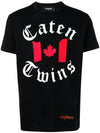 Canada Print Logo Short Sleeve T-Shirt Black - DSQUARED2 - BALAAN 3