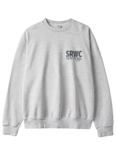 Logo Print Sweatshirt Gray T Shirt - SPORTY & RICH - BALAAN 1