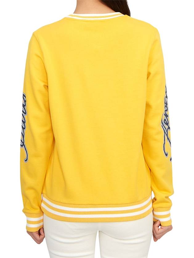 Kids Logo Knit Top Yellow - KENZO - BALAAN 4