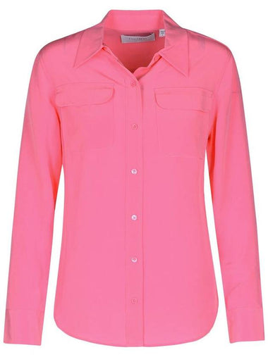 Equipment Pink Silk Shirt - EQUIPMENT - BALAAN 1