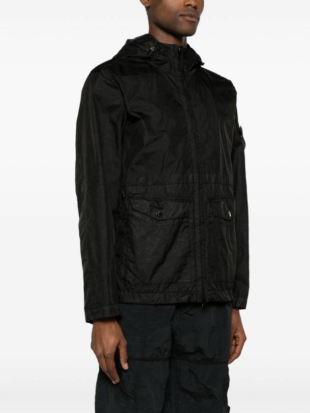 Membrana 3L TC Hooded Jacket Black - STONE ISLAND - BALAAN 5