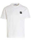 Wappen Logo Patch Short Sleeve T-Shirt White - STONE ISLAND - BALAAN 3