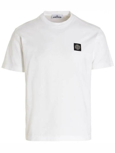 Wappen Logo Patch Short Sleeve T-Shirt White - STONE ISLAND - BALAAN 2