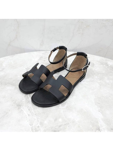 Lux You 35 Santorini Sandals Black H182138Z - HERMES - BALAAN 1