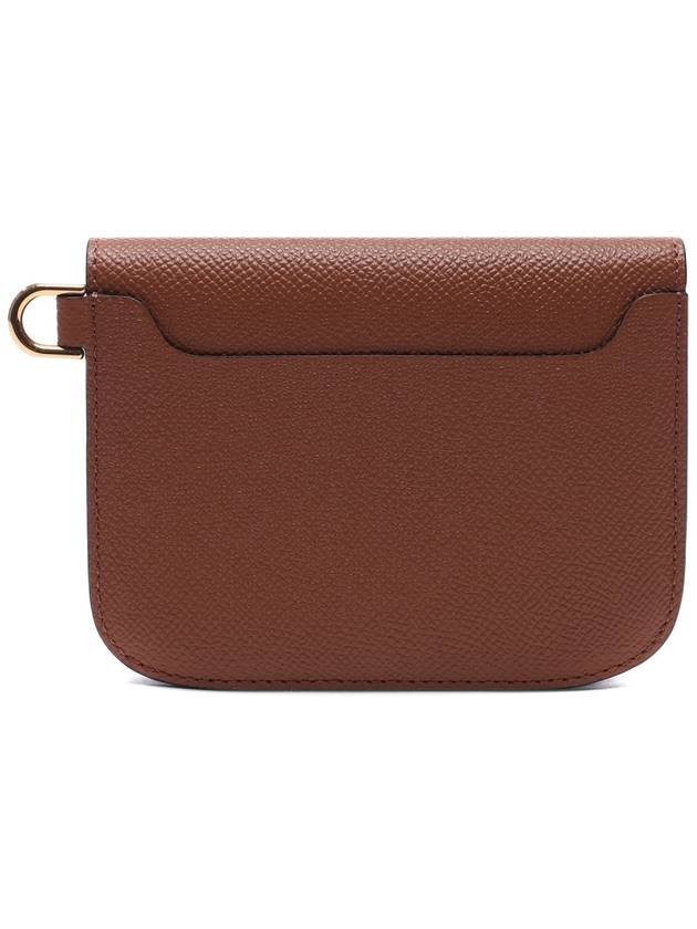 Vagabond Compact Alpina Calf Leather Half Wallet Tan - DELVAUX - BALAAN 5