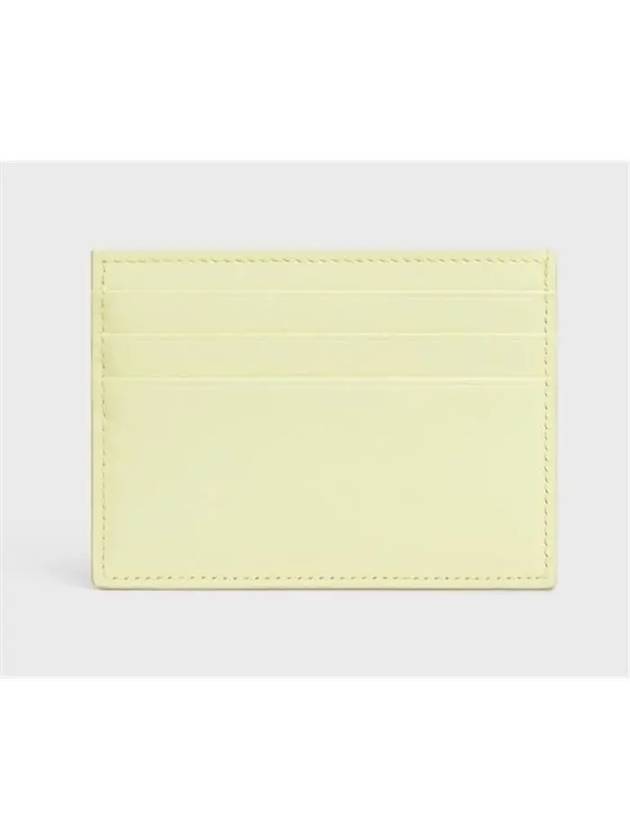 Triomphe Shiny Calfskin Card Wallet Light Yellow - CELINE - BALAAN 3