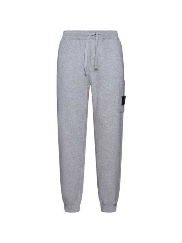 Wappen Patch Cargo Jogger Track Pants Melange Grey - STONE ISLAND - BALAAN 1