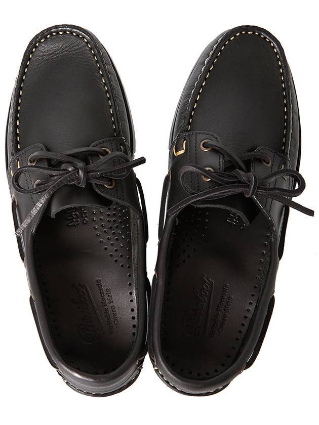 Barth Marine Lisse Loafers Black - PARABOOT - BALAAN 3