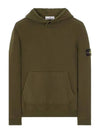 Compass Logo Patch Hoodie Olive - STONE ISLAND - BALAAN 2