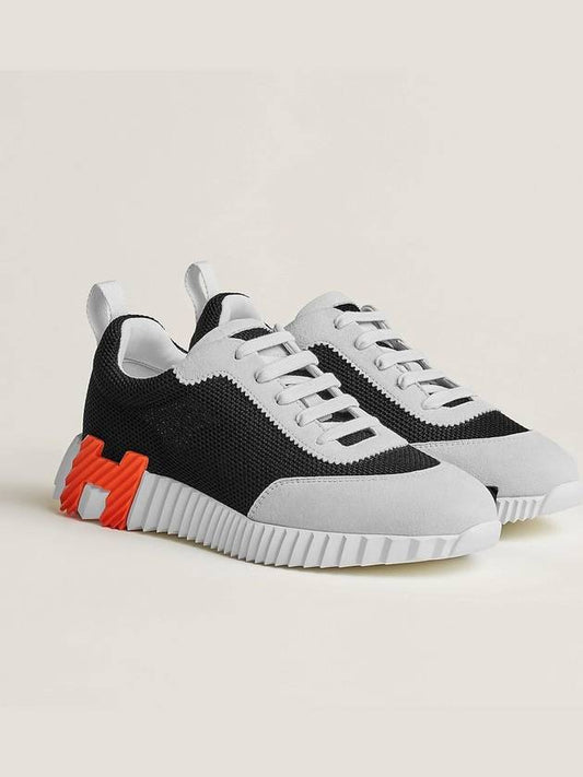 Bouncing Low Top Sneakers Noir Blanc - HERMES - BALAAN 2