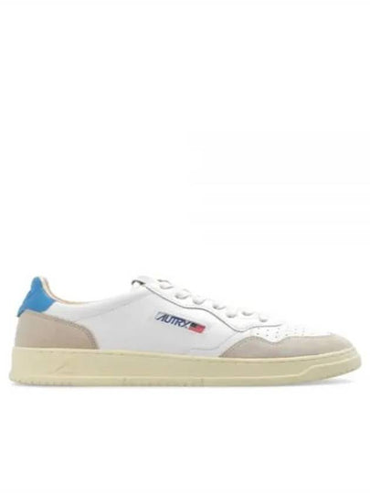 Medalist Leather Suede Blue Tab Low Top Sneakers White - AUTRY - BALAAN 2