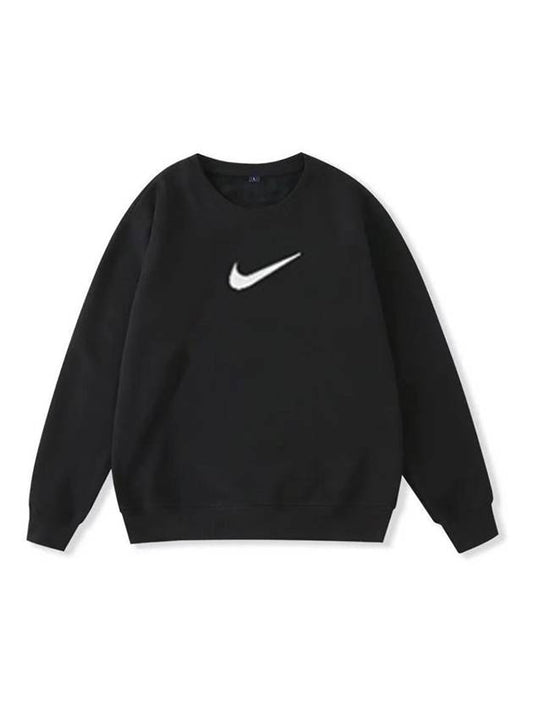 Men's Sportswear Swoosh Sweatshirt Black - NIKE - BALAAN.