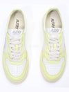 Men's Medalist Low Leather Sneakers Green - AUTRY - BALAAN 6