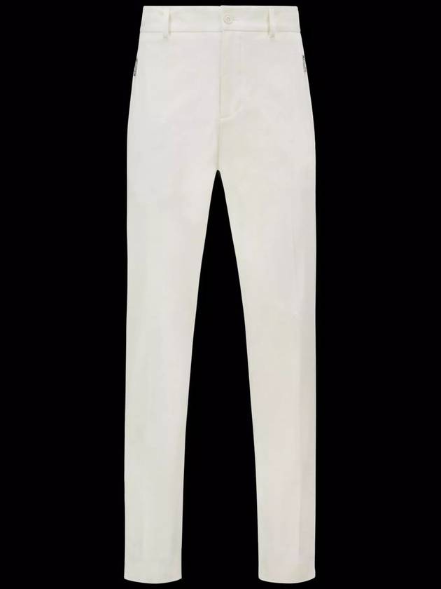 Gabardine Straight Pants White - MONCLER - BALAAN 2