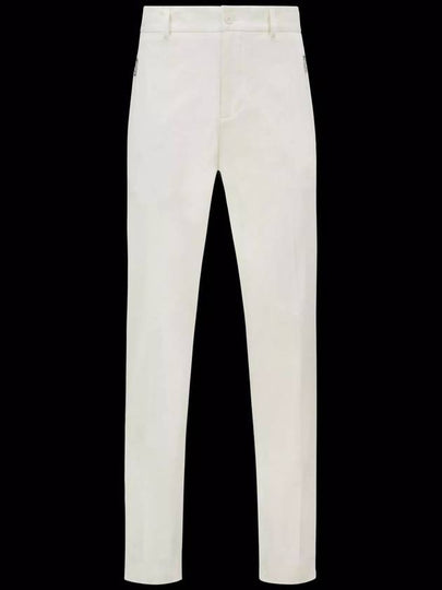 Gabardine Straight Pants White - MONCLER - BALAAN 2