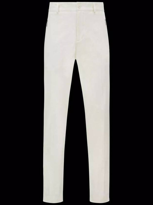 Gabardine Straight Pants White - MONCLER - BALAAN 2