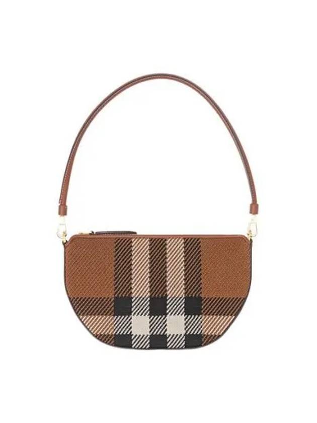 Olympia Check Shoulder Bag Birch Brown - BURBERRY - BALAAN 2