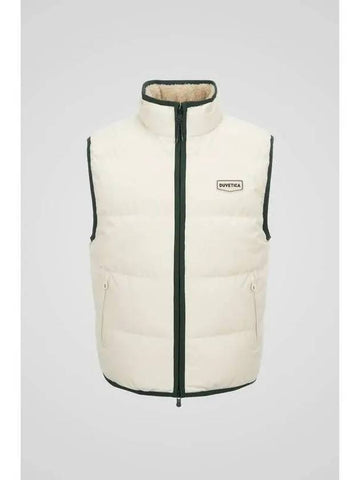 Algorab Light Beige Men s Down Vest - DUVETICA - BALAAN 1