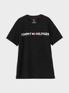 Modern logo crew neck short sleeve t shirt black 09T3928 001 - TOMMY HILFIGER - BALAAN 5