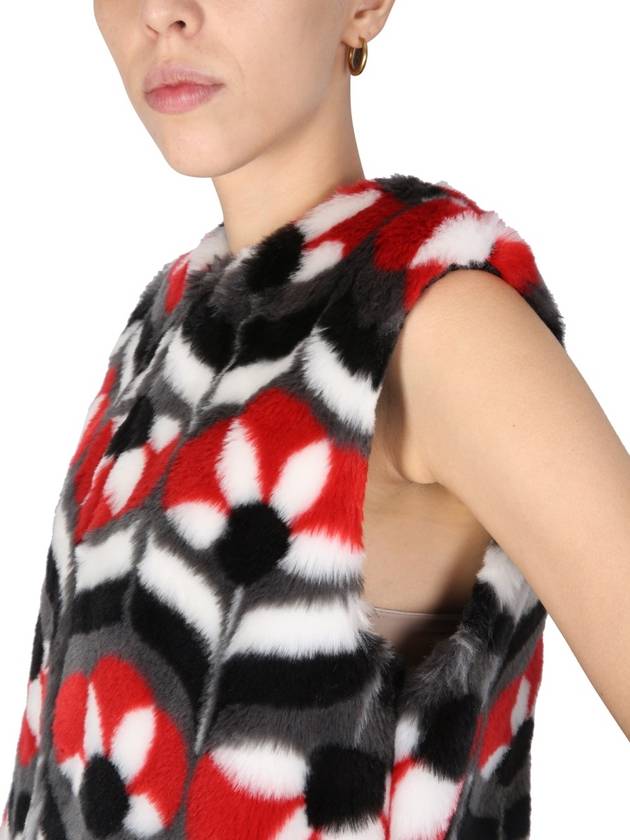 Fake Fur Vest 06106135_1555 B0040190089 - MOSCHINO - BALAAN 5