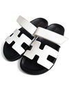 Chypre Calfskin Sandals Blanc - HERMES - BALAAN 6