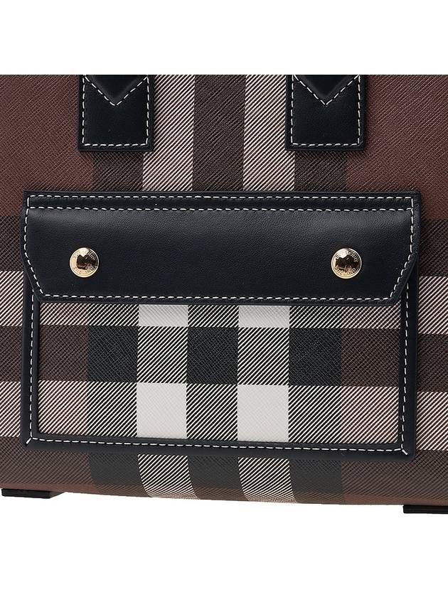 Tartan Check Freya Mini Tote Bag Brown - BURBERRY - BALAAN 7