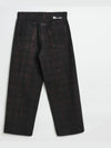 Vast Cut Overdyed Big Lumbercheck Print Wide Jeans Black - OUR LEGACY - BALAAN 3