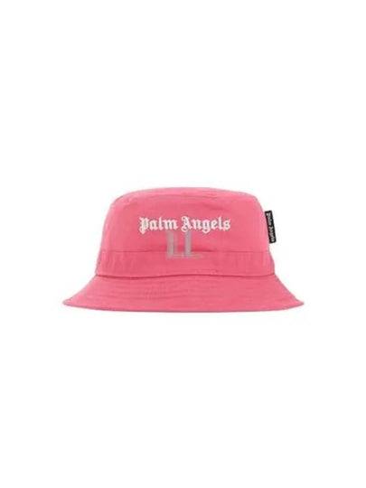 Classic Logo Bucket Hat Pink - PALM ANGELS - BALAAN 2