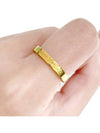 Engraving Logo Palladium Ring Gold - MAISON MARGIELA - BALAAN 2