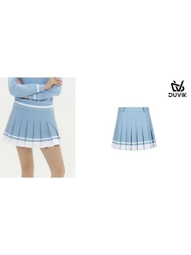 spandex color matching point pleated culottes DD3WCU452SB - DUVIK - BALAAN 7