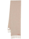 Fringe Wool Scarf Skinny Shawl Oatmeal Melange CA0218 - ACNE STUDIOS - BALAAN 1