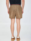 GG jacquard swim shorts brown - GUCCI - BALAAN.