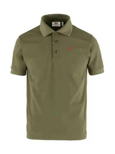 Men's Crowley Pique Polo Shirt Light Olive - FJALL RAVEN - BALAAN 2