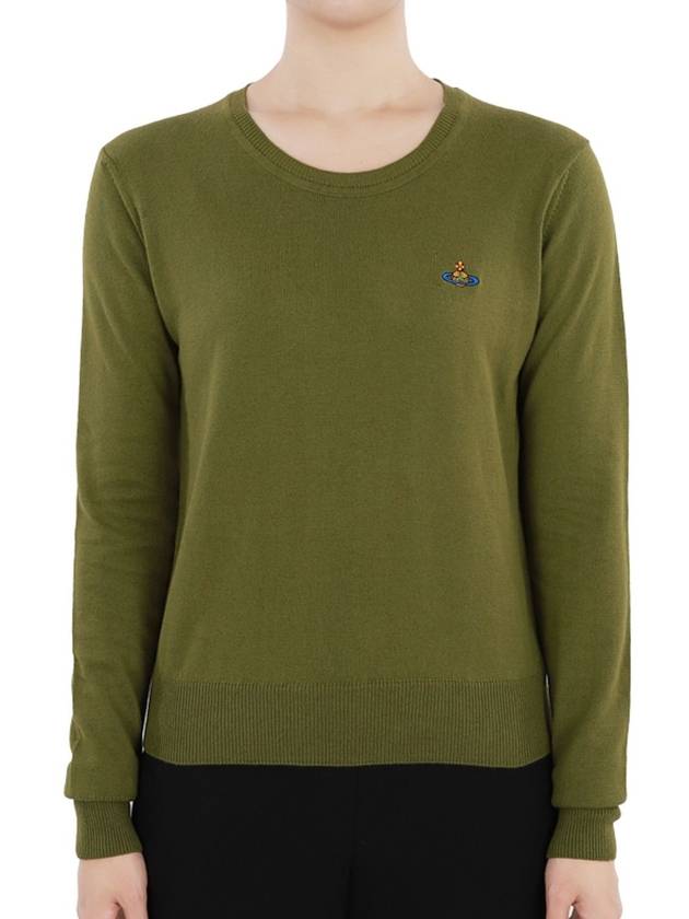 ORB Embroid Logo Knit Top Green - VIVIENNE WESTWOOD - BALAAN 3