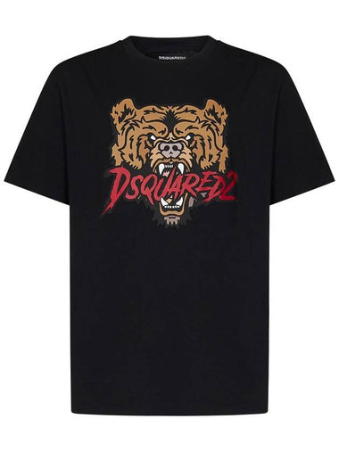 Dsquared2 Bear Black Cool Fit T-Shirt - DSQUARED2 - BALAAN 1