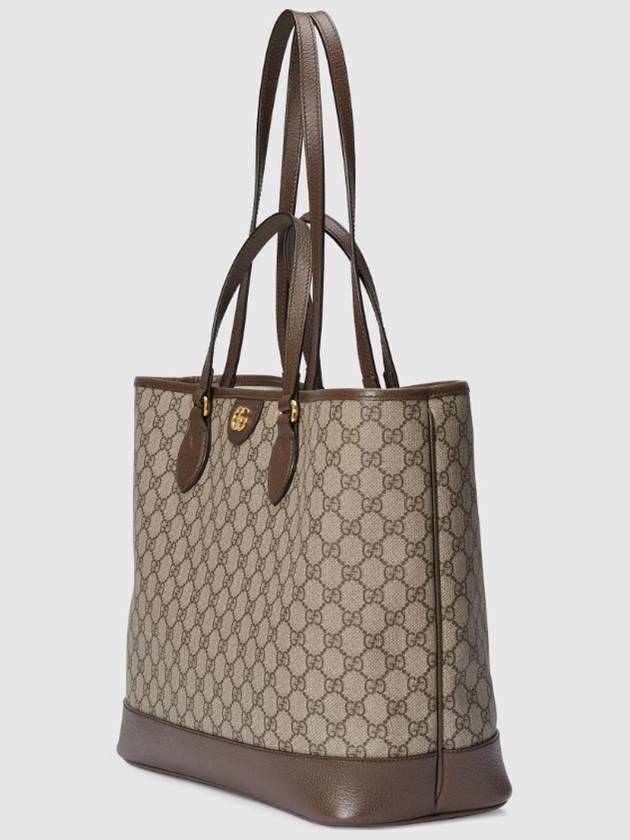 Ophidia Medium Tote Bag Beige Brown - GUCCI - BALAAN 3