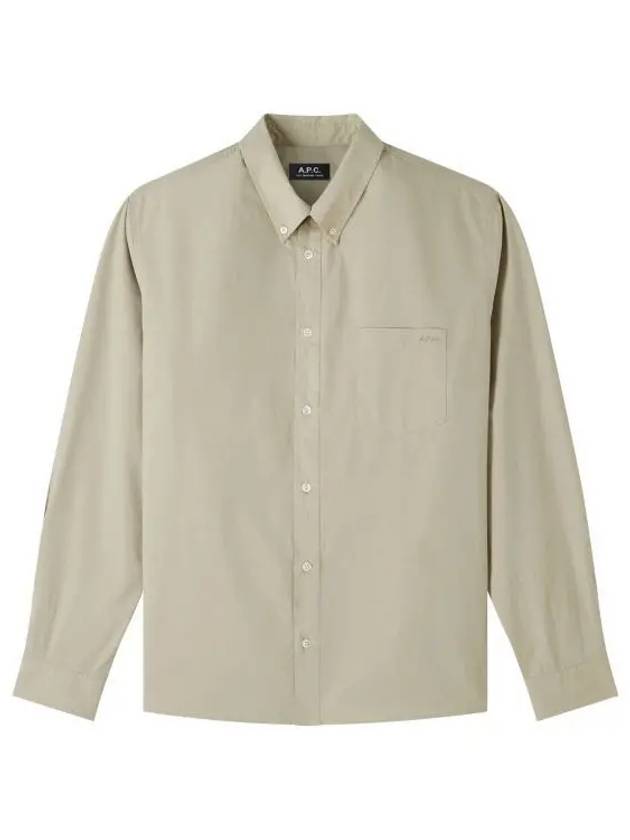 Edouard Long Sleeve Shirt Beige - A.P.C. - BALAAN 2