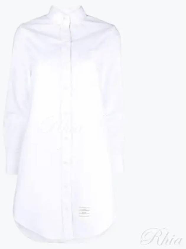 RWB Cotton Shirt Dress White - THOM BROWNE - BALAAN 2