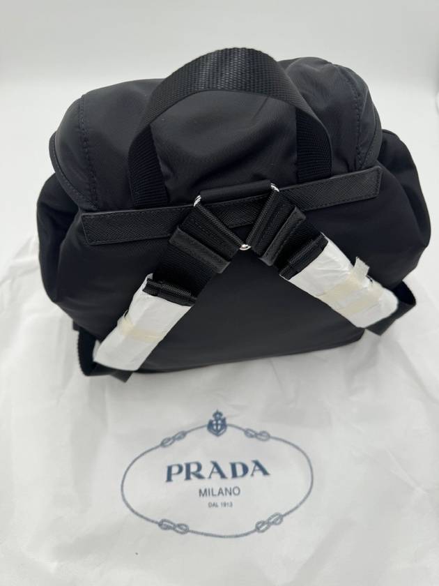 Nylon Triangle Logo Pocono Backpack Black - PRADA - BALAAN 5