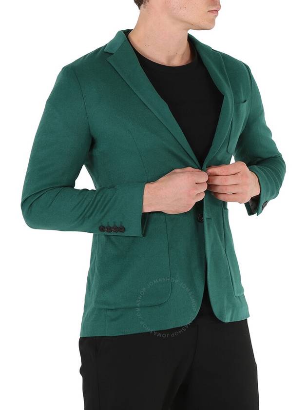 Men's Soho Fit Single Breasted Blazer Jacket Green - BURBERRY - BALAAN 4