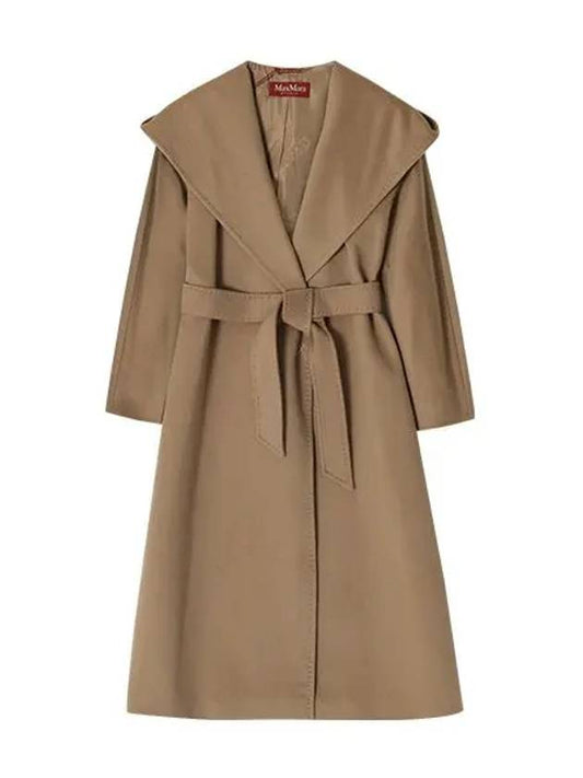 MAXMARA 2360162233600 006 BDANTON Silk tone long wool hooded women's coat - MAX MARA - BALAAN 1