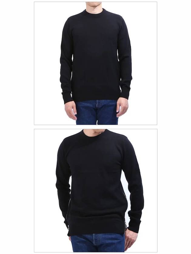 Side Zipper Knit Top Black - BALMAIN - BALAAN 3