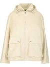 Jumbo GG Canvas Puffer Hooded Jacket White - GUCCI - BALAAN 2