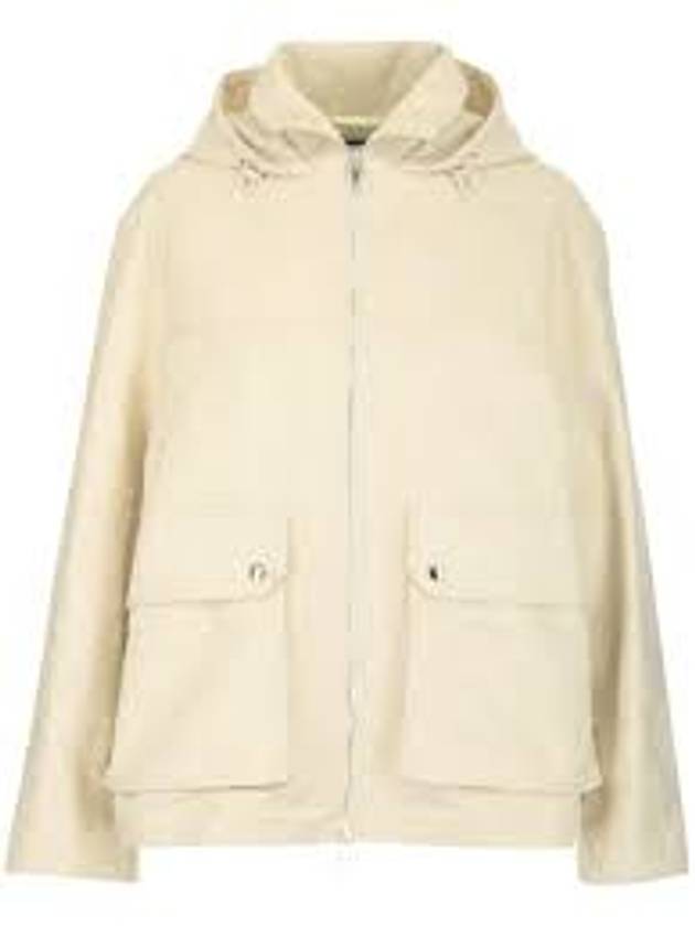 Jumbo GG Canvas Puffer Hooded Jacket White - GUCCI - BALAAN 2