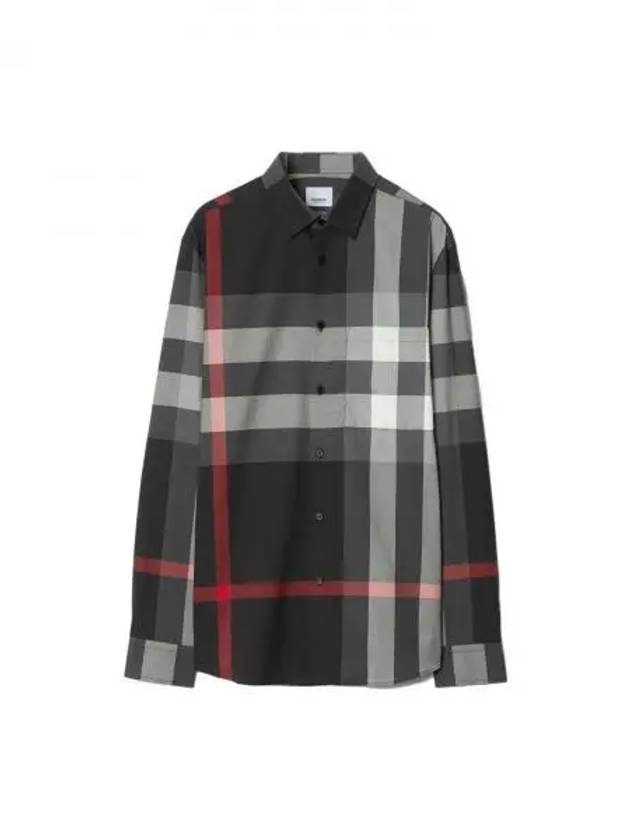 Check Pattern Chest Pocket Shirt 8075784 - BURBERRY - BALAAN 2